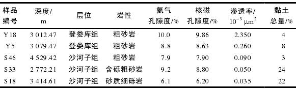 致密岩孔喉不同测试方法对比（CT/核磁）